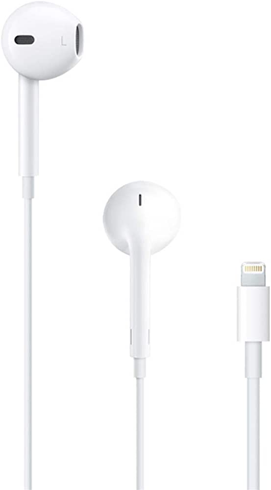 Écouteurs intra-auriculaires filaires Lightning avec boutons de volume et micro Écouteurs intra-auriculaires filaires Lightning avec boutons de volume et micro